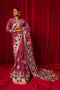 Embroidered Net Saree